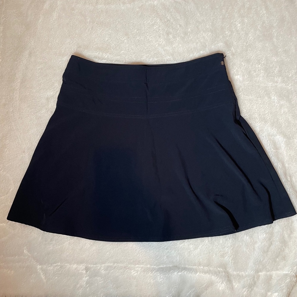 IZOD Golf Womens Navy Blue Active Skort Size 12 Stretch Athletic Skirt Pocket